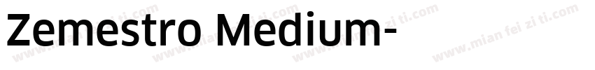 Zemestro Medium字体转换